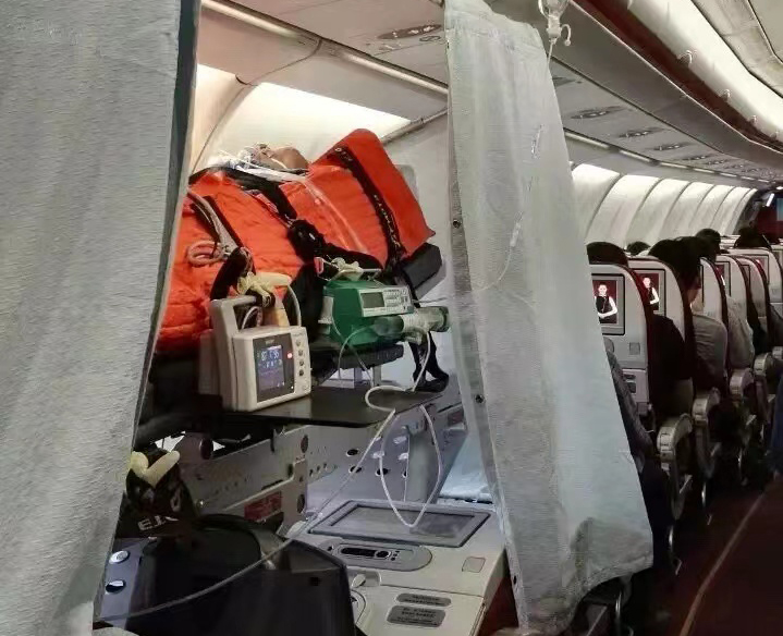 黎平县跨国医疗包机、航空担架